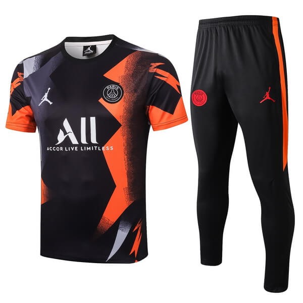 Entrainement Paris Saint Germain Ensemble Complet 2019-20 Noir Orange